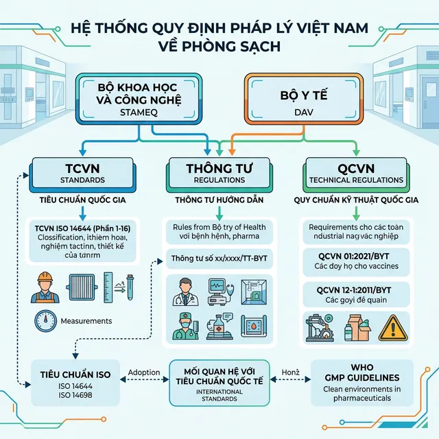 Khung pháp lý tiêu chuẩn phòng sạch tại Việt Nam